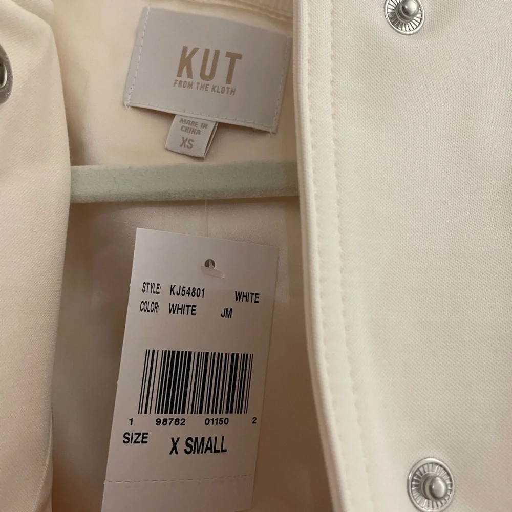NWT Kut from the Kloth Cream Bomber Jacket - Picture 3 of 6